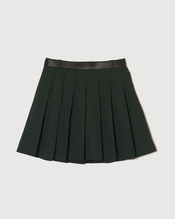 [WOMEN] #THUNDER STRIPES ADJUSTABLE SKIRT GREEN