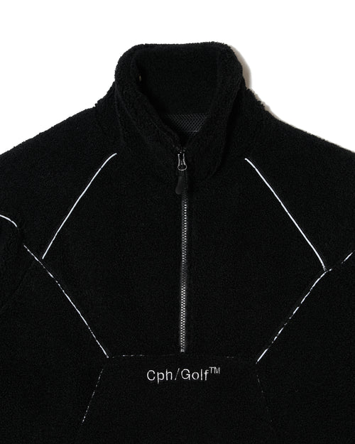 #REFLECTIVE TAPE BOA FLEECE JKT BLACK