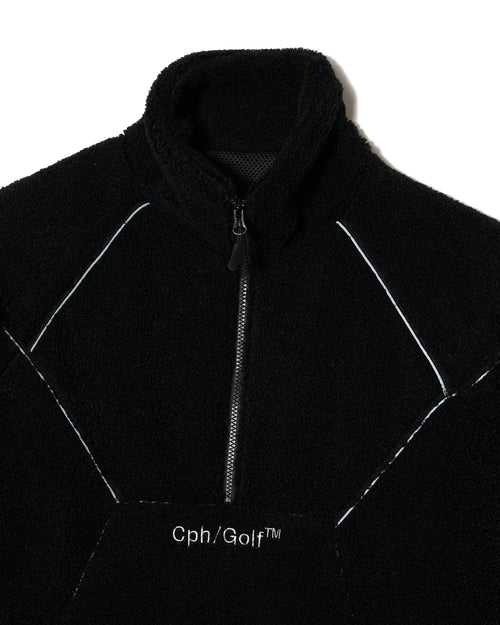 #REFLECTIVE TAPE BOA FLEECE JKT BLACK