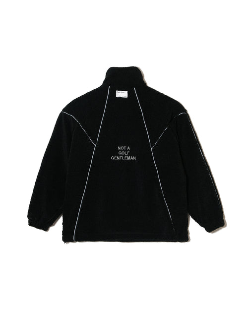 #REFLECTIVE TAPE BOA FLEECE JKT BLACK