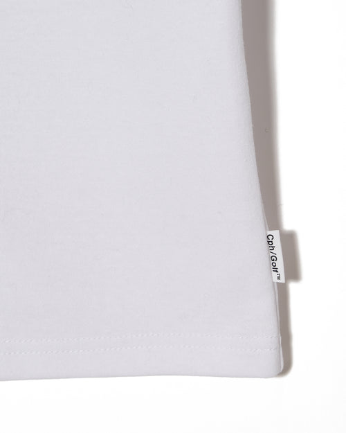 #THUNDER MOCK NECK TEE WHITE