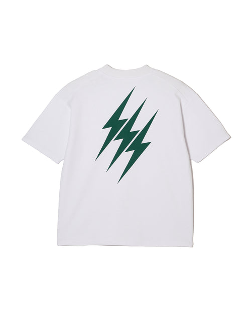 #THUNDER MOCK NECK TEE WHITE