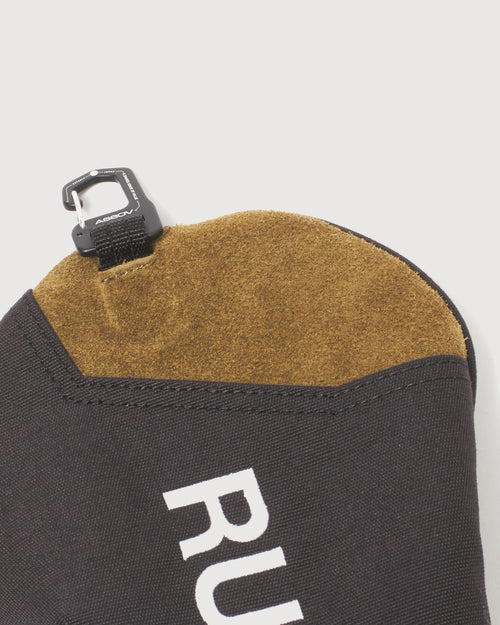 AS2OV×RUFFLOG HEAD COVER DR KHAKI/BLACK
