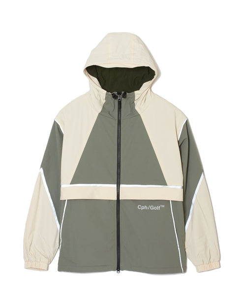 #REFLECTIVE LOGO TEC HOOD JKT CREAM × SAGE