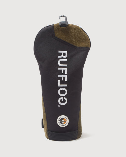 AS2OV×RUFFLOG HEAD COVER DR KHAKI/BLACK