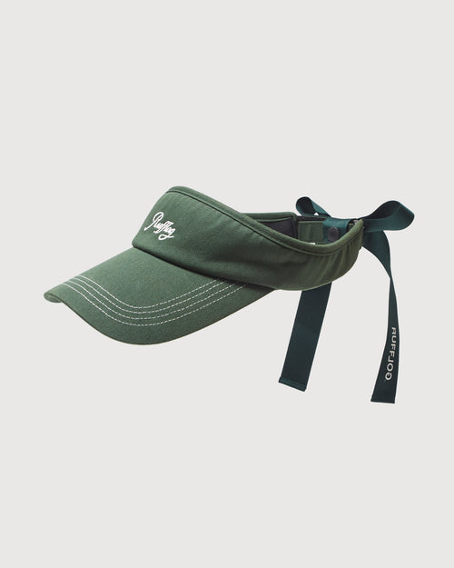 DETACHABLE RIBBON VISOR GREEN