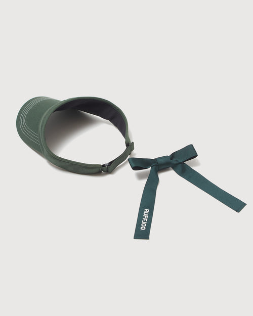 DETACHABLE RIBBON VISOR GREEN