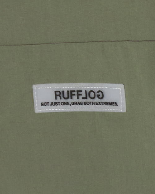 NO COLLAR PUFFER JACKET ASH GREEN