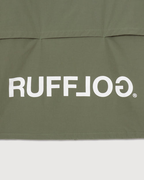 NO COLLAR PUFFER JACKET ASH GREEN