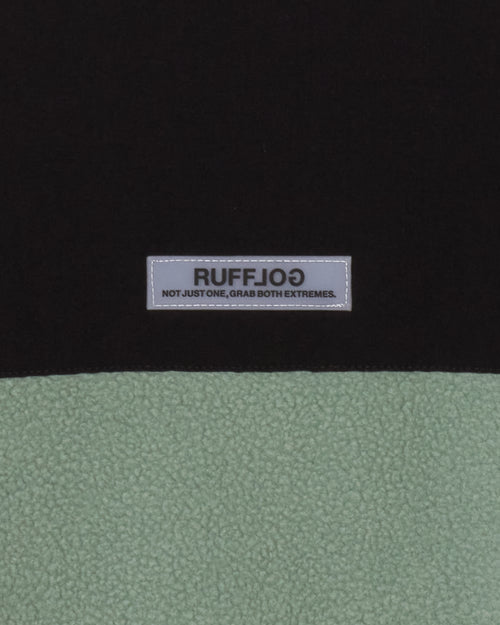 FLEECE ZIP UP BLOUSON ASH GREEN