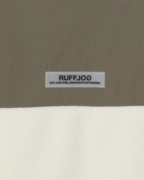 FLEECE ZIP UP BLOUSON CREAM