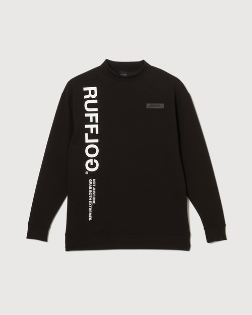 PU WARM LS MOCK TEE BLACK