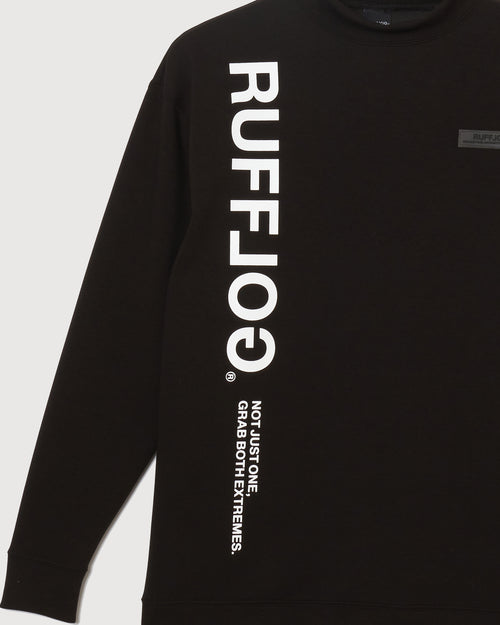 PU WARM LS MOCK TEE BLACK