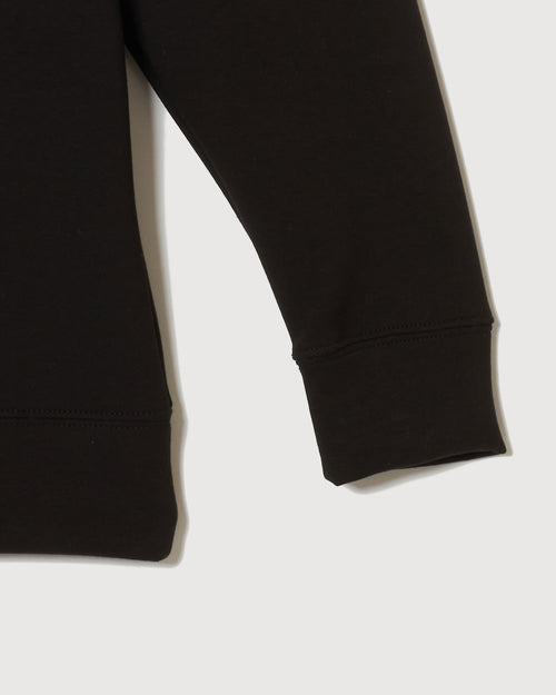 PU WARM LS MOCK TEE BLACK