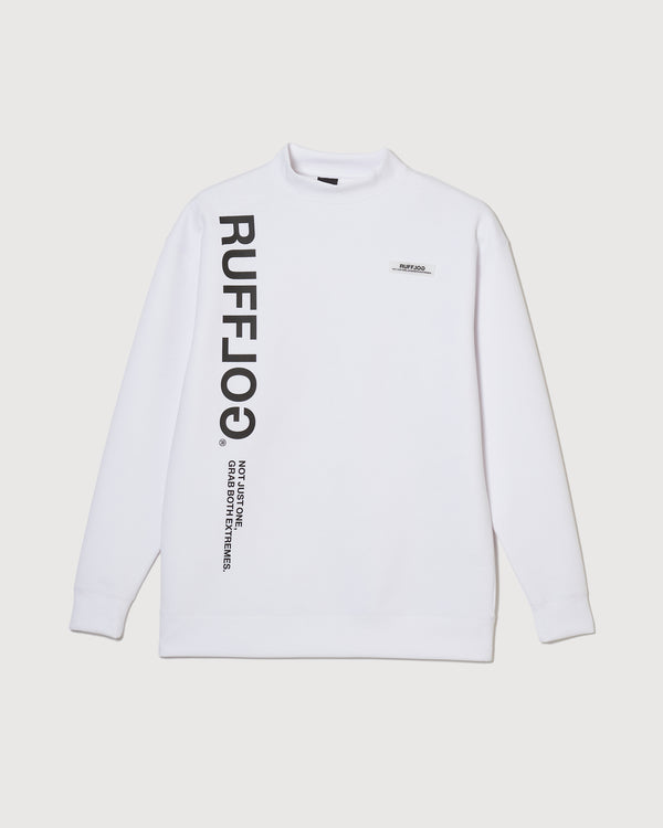 PU WARM LS MOCK TEE WHITE