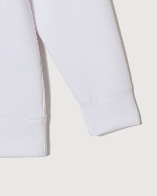 PU WARM LS MOCK TEE WHITE