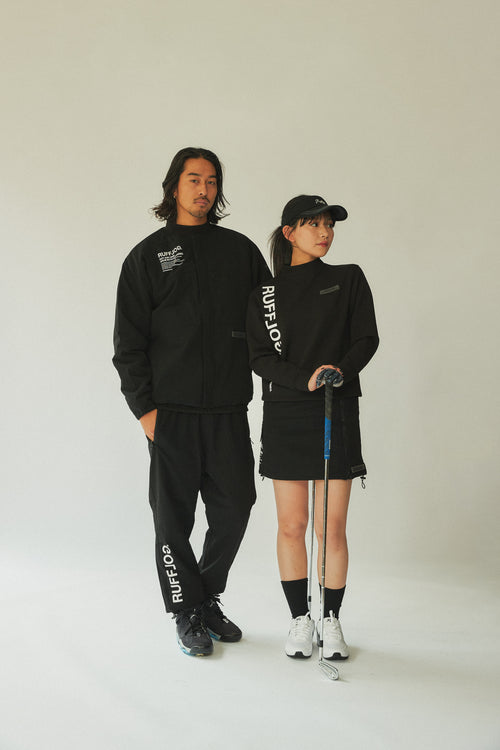 PU WARM LS MOCK TEE BLACK