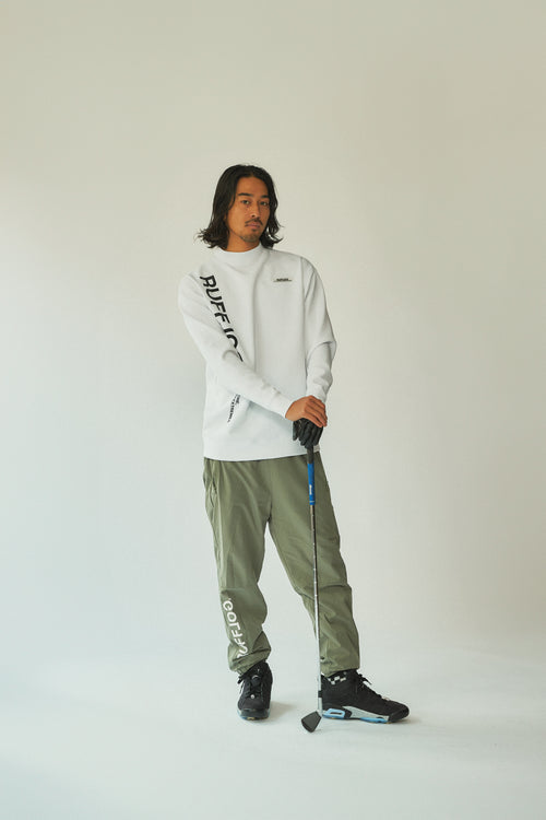 PU WARM LS MOCK TEE WHITE