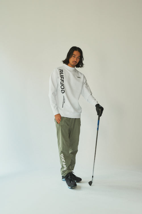 PU WARM LS MOCK TEE WHITE