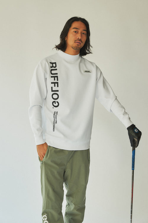 PU WARM LS MOCK TEE WHITE