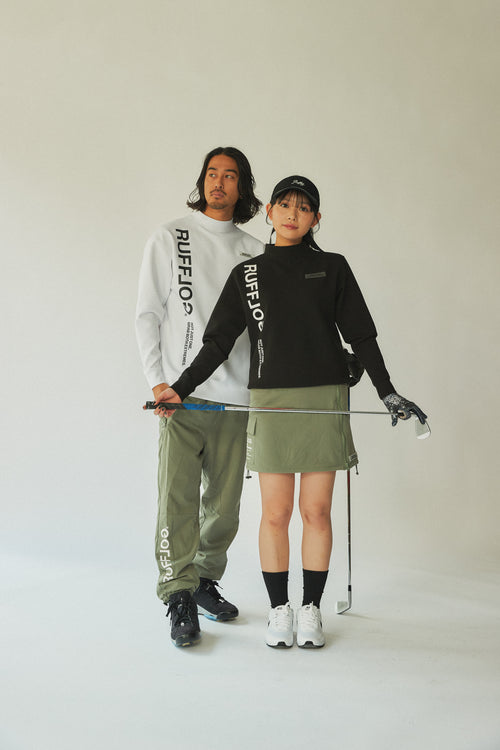 PU WARM LS MOCK TEE WHITE