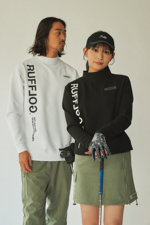 PU WARM LS MOCK TEE WHITE