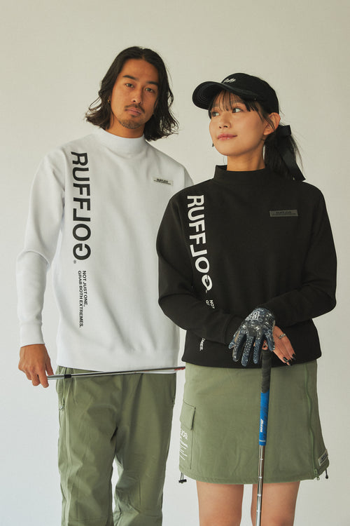 PU WARM LS MOCK TEE WHITE
