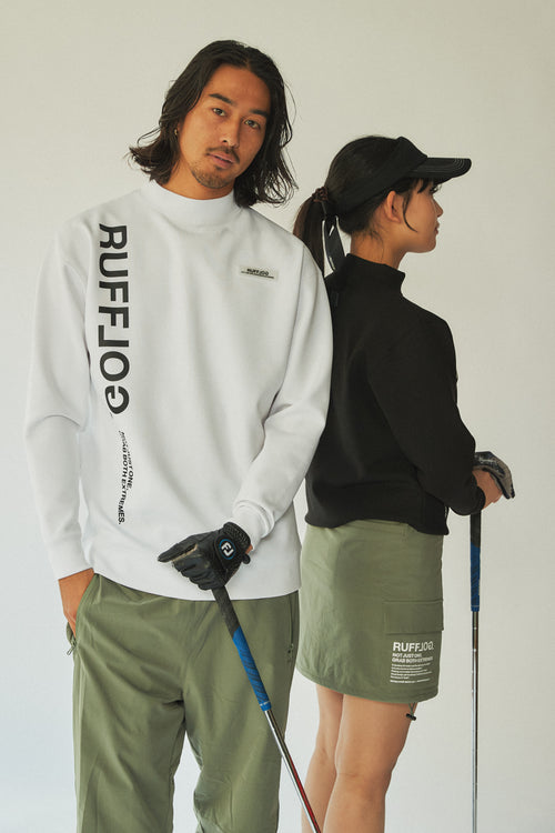 PU WARM LS MOCK TEE WHITE