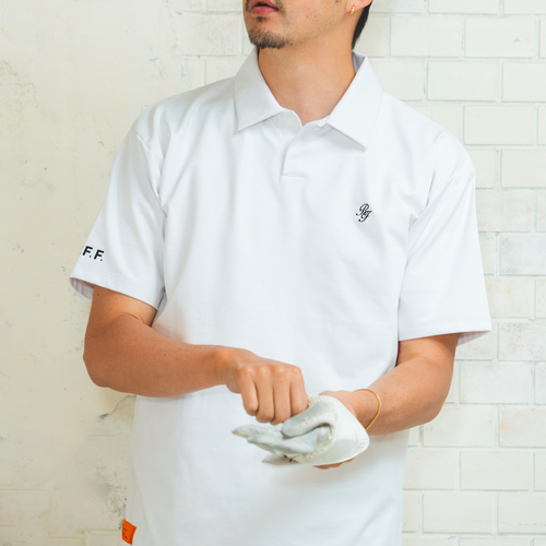 IR RF LOGO S/S POLO WHITE