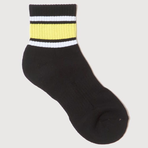 LOGO LINE SOCKS SHORT BLACK