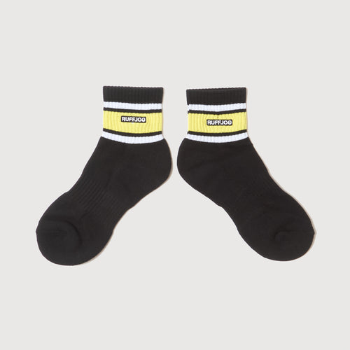 LOGO LINE SOCKS SHORT BLACK