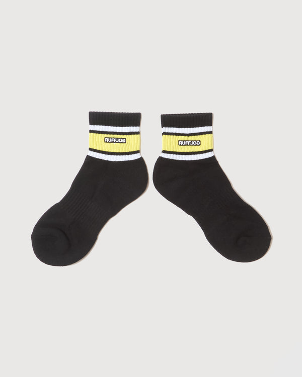 LOGO LINE SOCKS SHORT BLACK