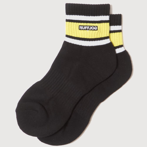 LOGO LINE SOCKS SHORT BLACK