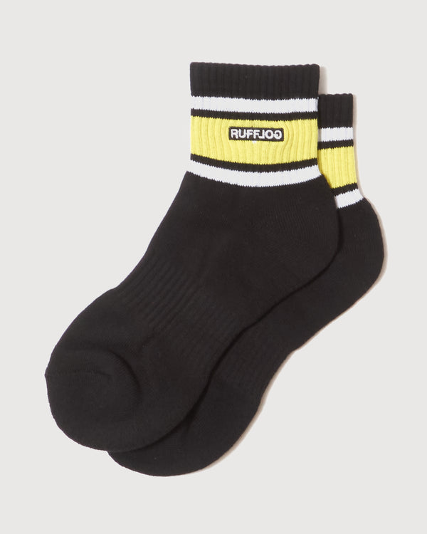 LOGO LINE SOCKS SHORT BLACK