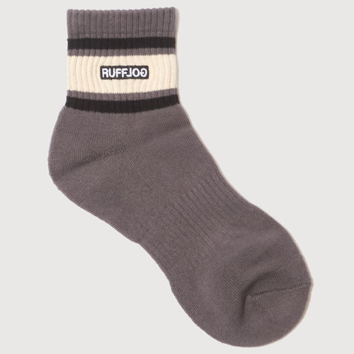 LOGO LINE SOCKS SHORT GRAY