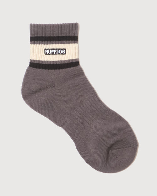 LOGO LINE SOCKS SHORT GRAY