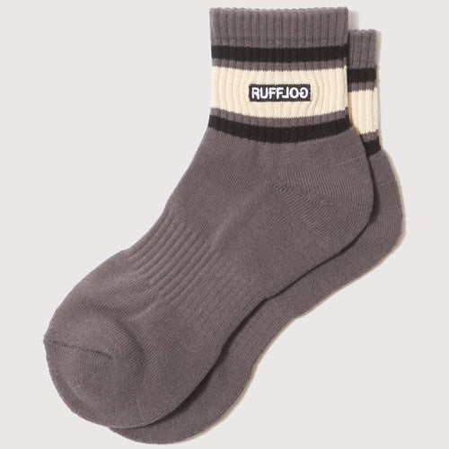 LOGO LINE SOCKS SHORT GRAY