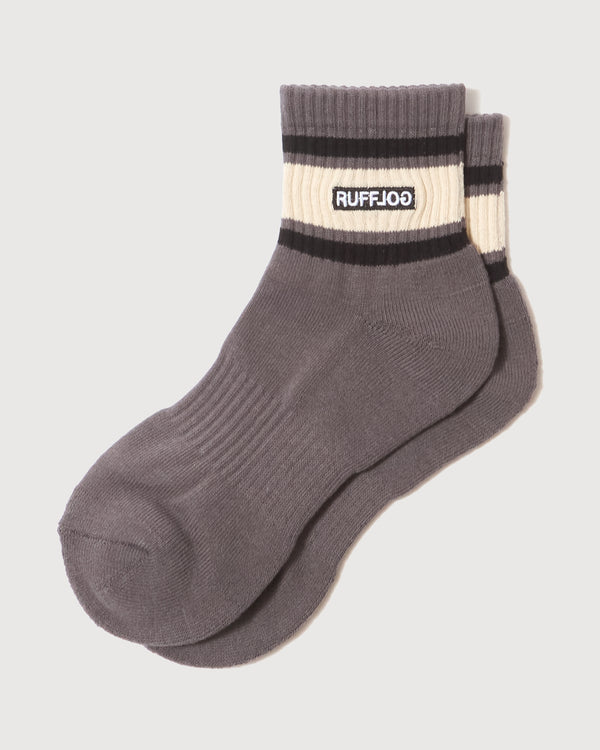 LOGO LINE SOCKS SHORT GRAY