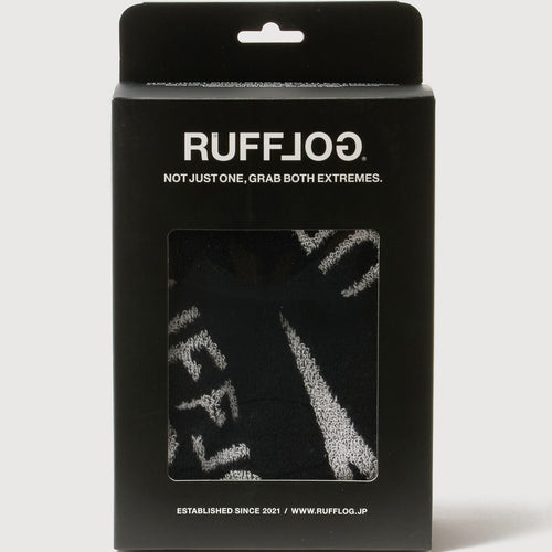 RUFFLOG FACE TOWEL BLACK