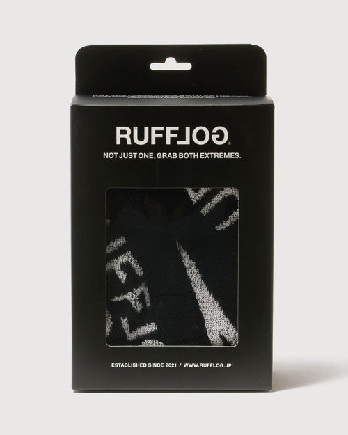 RUFFLOG FACE TOWEL BLACK