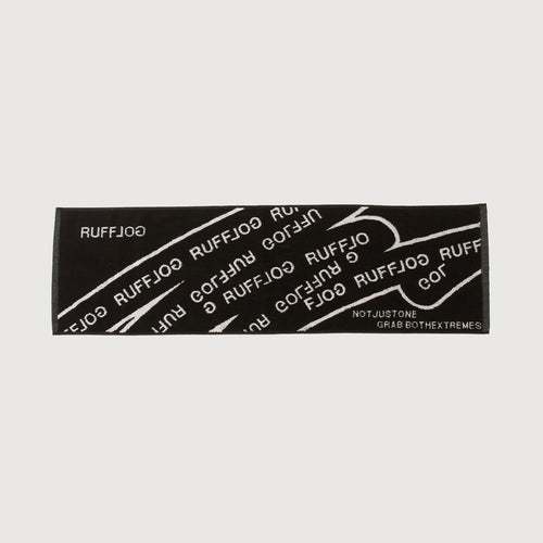 RUFFLOG FACE TOWEL BLACK