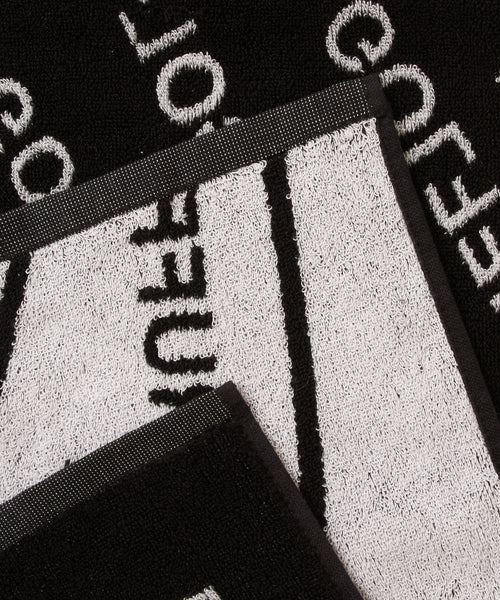 RUFFLOG FACE TOWEL BLACK