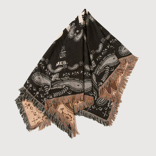 PAISLEY BLANKET BLACK