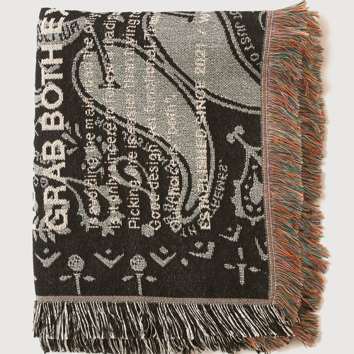 PAISLEY BLANKET BLACK