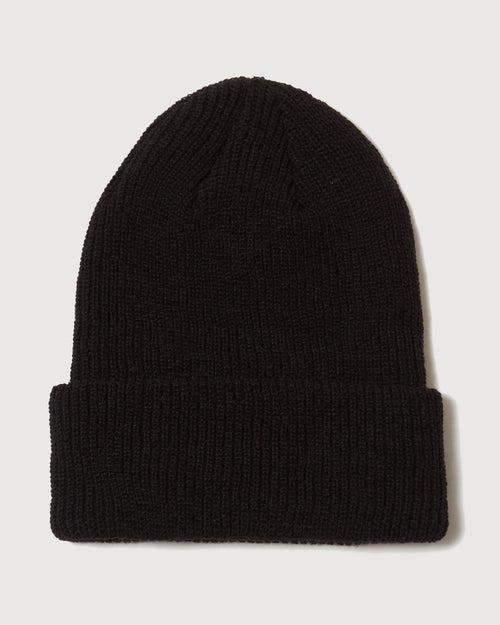 RUFFLOG WAPPEN KNIT BEANIE BLACK