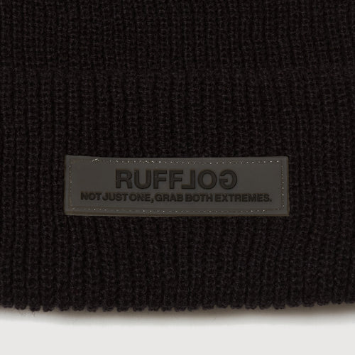 RUFFLOG WAPPEN KNIT BEANIE BLACK