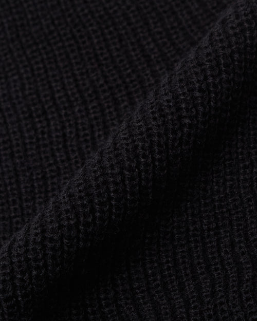 RUFFLOG WAPPEN KNIT BEANIE BLACK