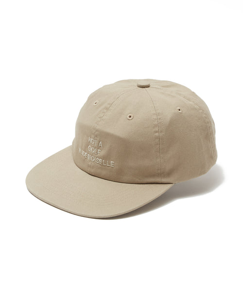 [WOMEN] #MADEMOISELLE FLAT VISOR CAP BEIGE