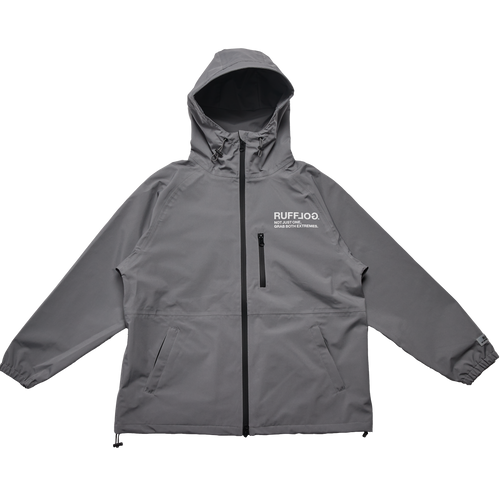 SQUARE LOGO WATERPROOF  HOOD JKT GRAY