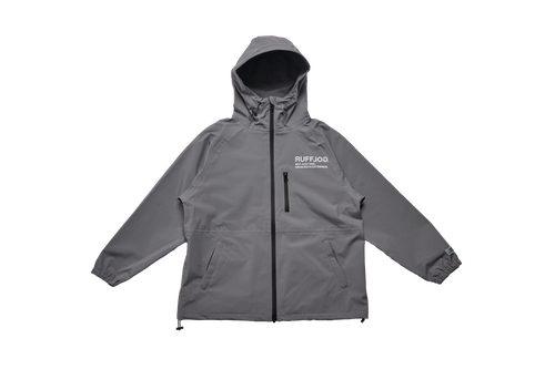 SQUARE LOGO WATERPROOF  HOOD JKT GRAY
